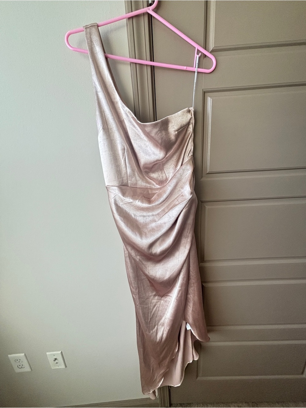 One shoulder bridesmaid dress
